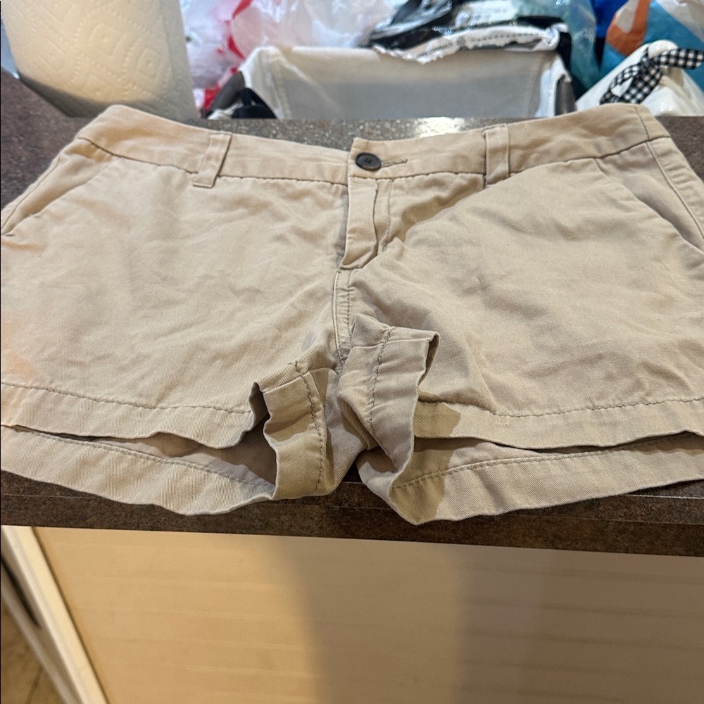 5/$10.00 brown  lot Merona tan 8 shorts ladies summer mom